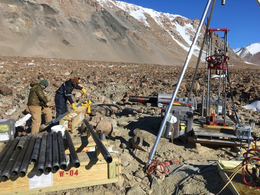The Winkie Drill in Ong Valley, Antarctica, during the 2017-18 field season