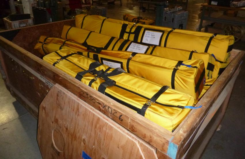 IDDO hand auger kits packed and ready for shipment to Antarctica
