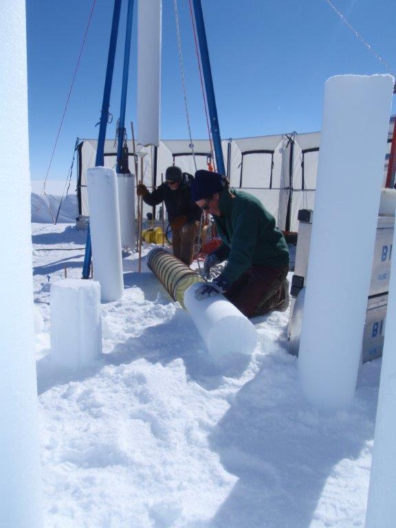Blue Ice Drill firn coring testing in Greenland