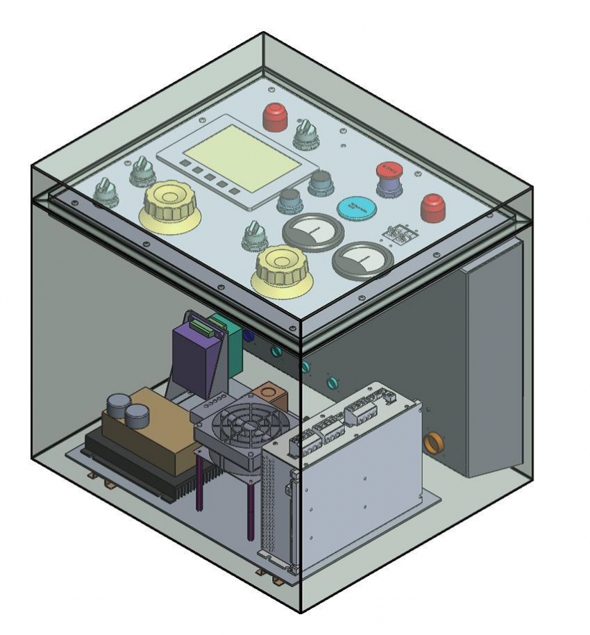 SolidWorks model of the new 'Foro' control box