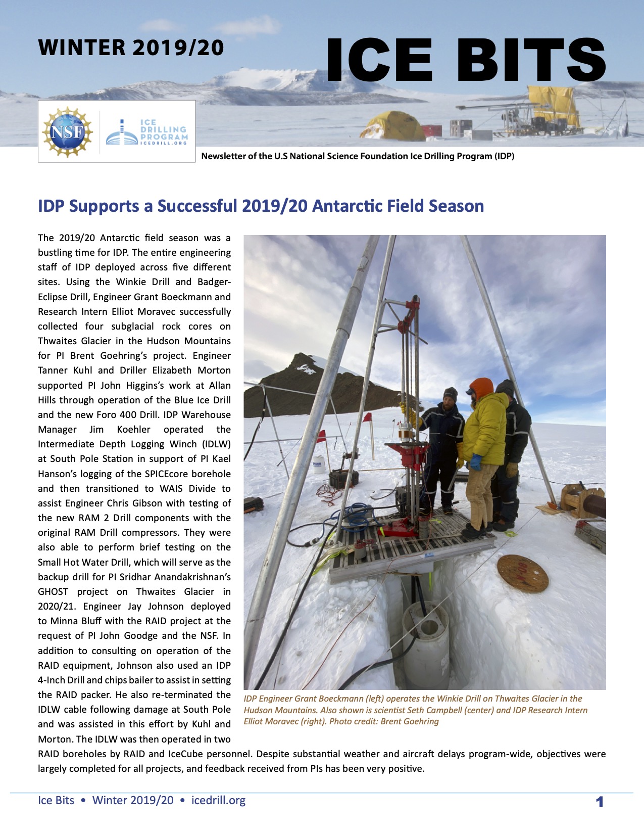 Cover Ice Bits Winter 2019-2020