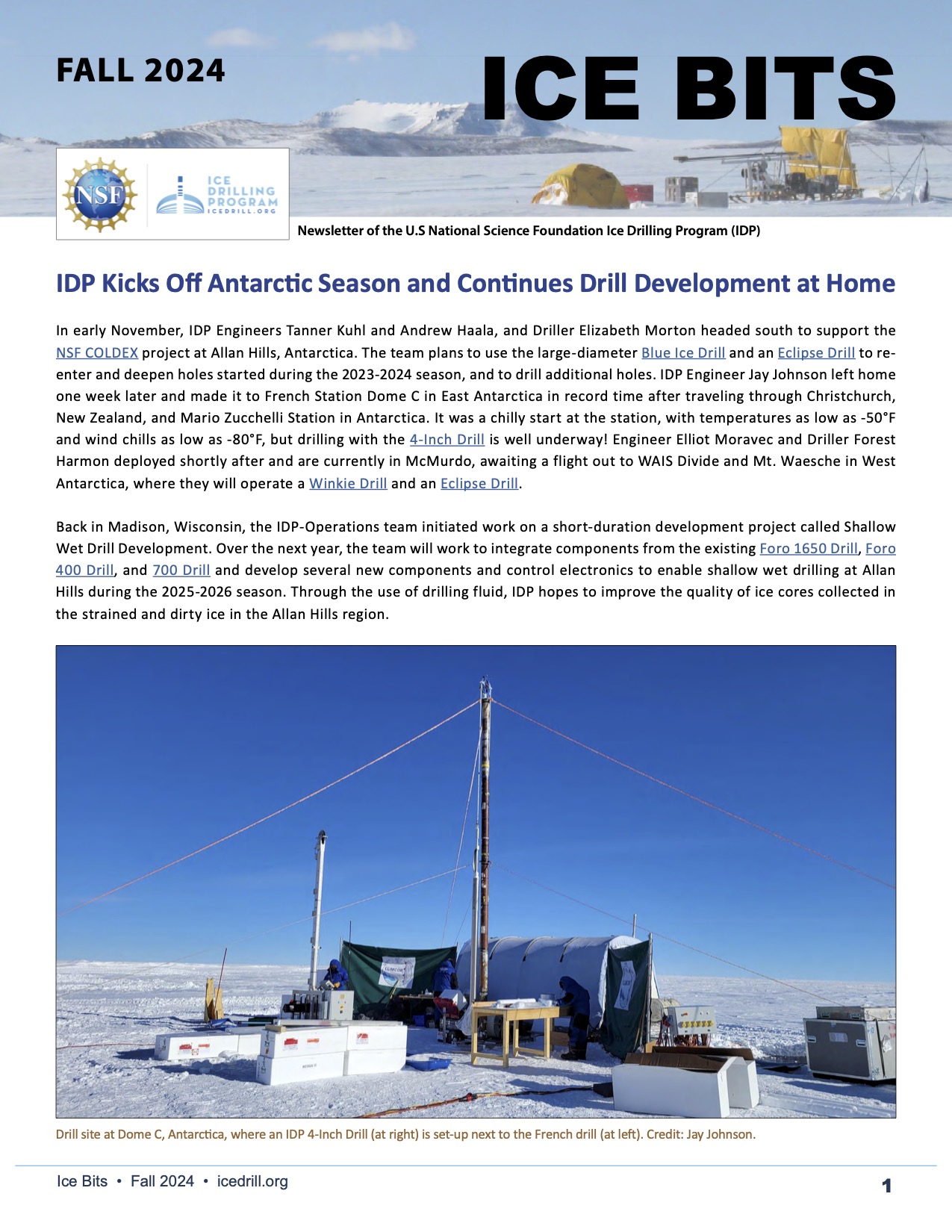 Cover Ice Bits Fall 2024