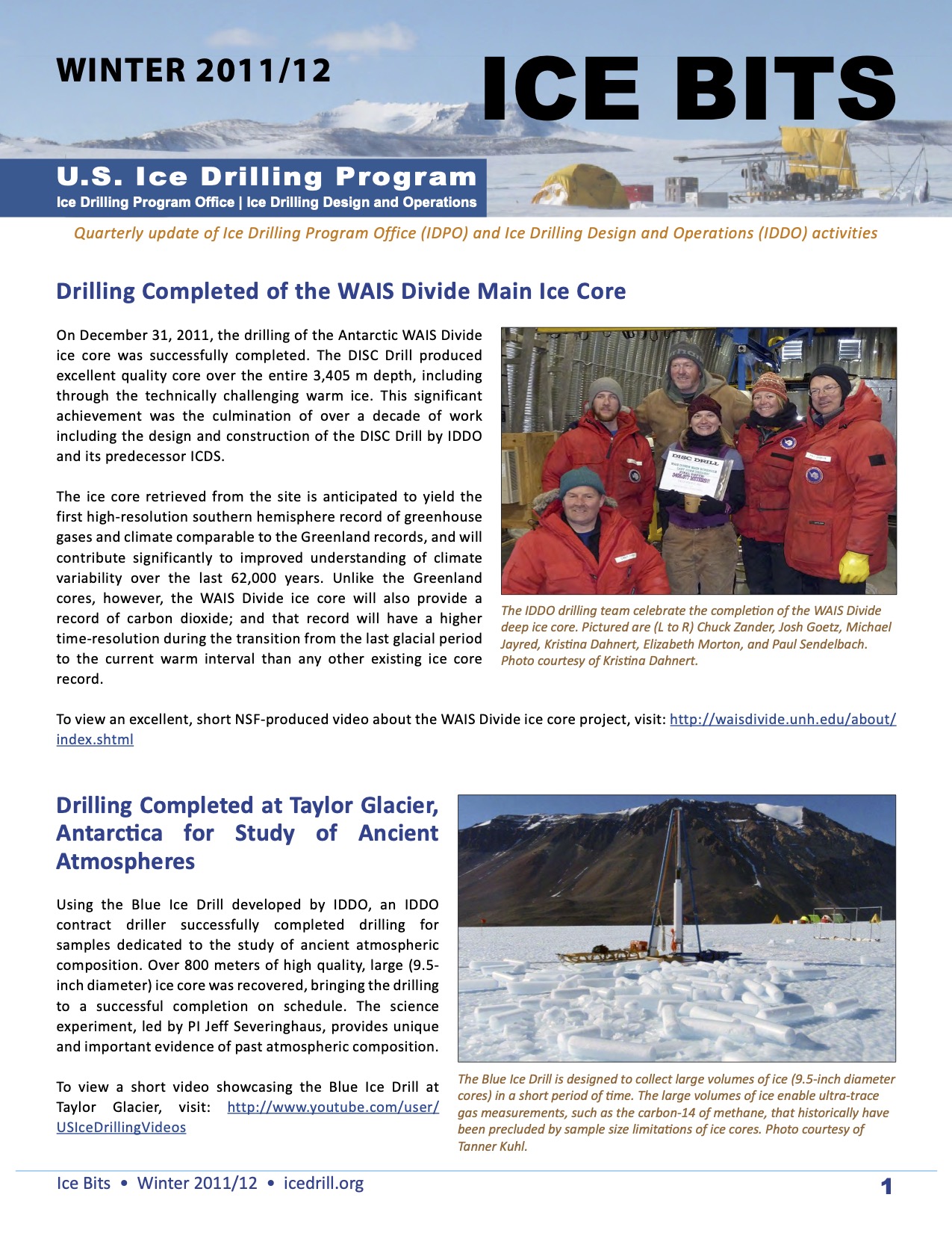 Cover Ice Bits Winter 2011-2012