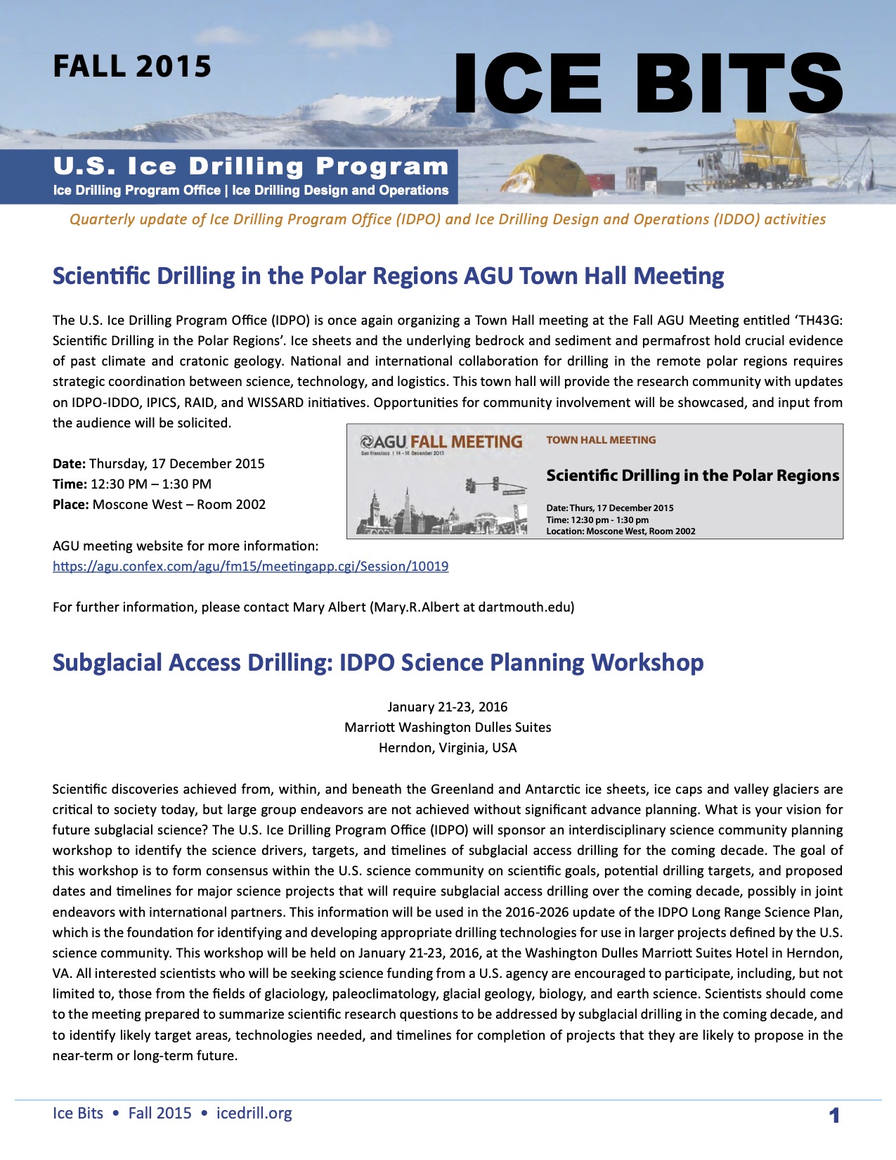 Cover Ice Bits Fall 2015