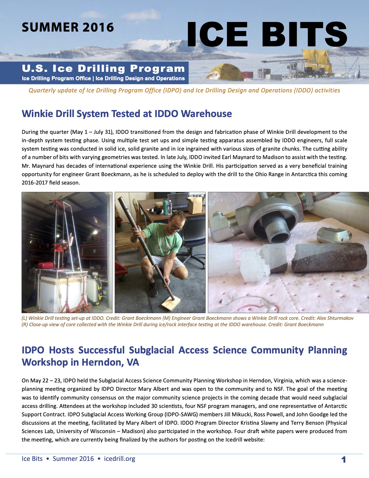 Cover Ice Bits Summer 2016