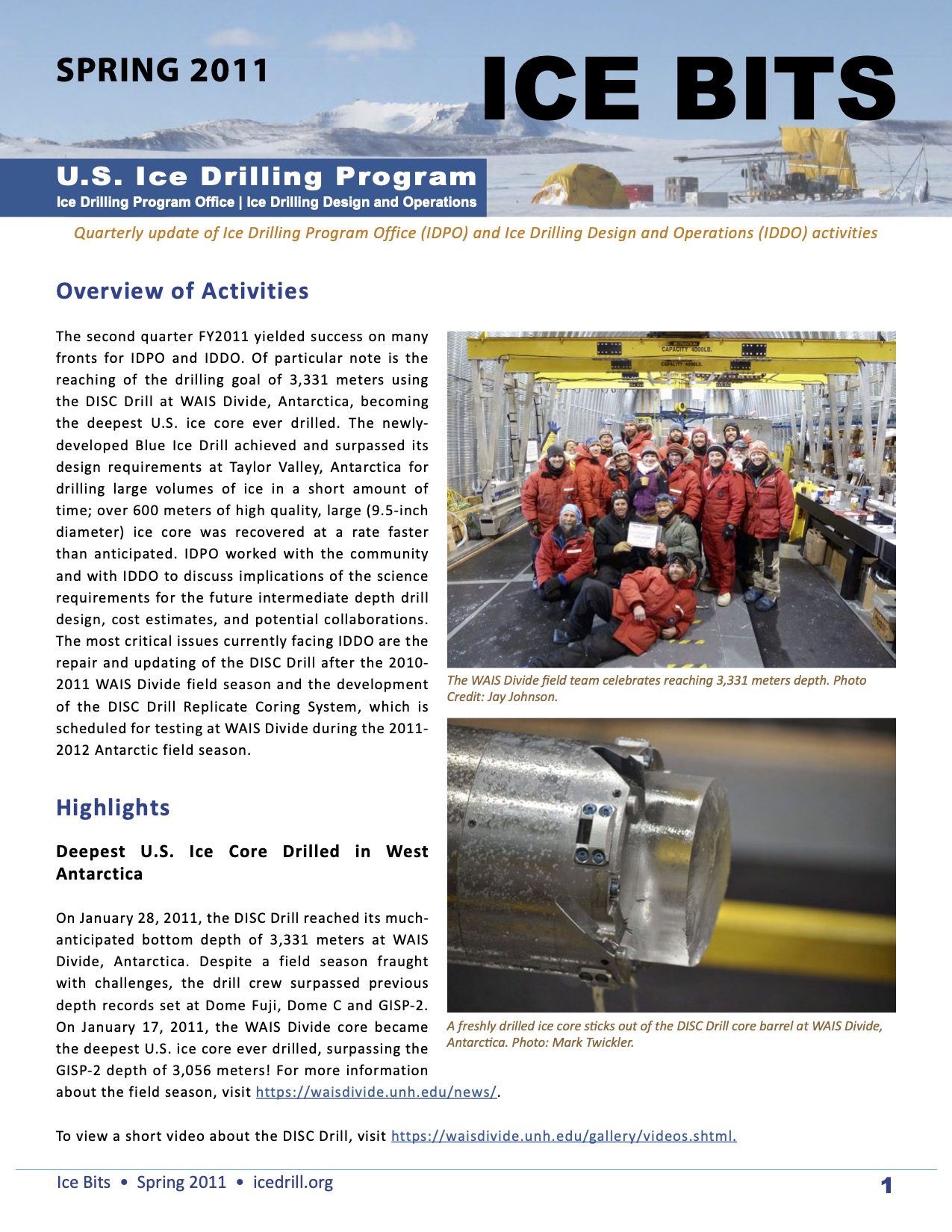 Cover Ice Bits Spring 2011