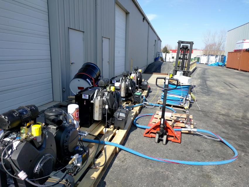 Upgraded RAM Drill 2 compressor testing in Madison, WI