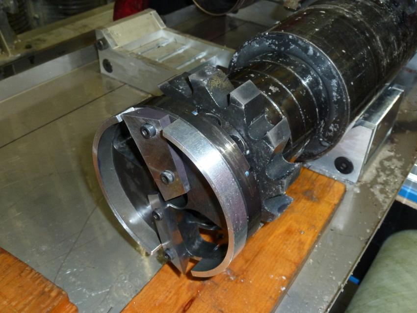 The Replicate Coring System's milling head with cutters