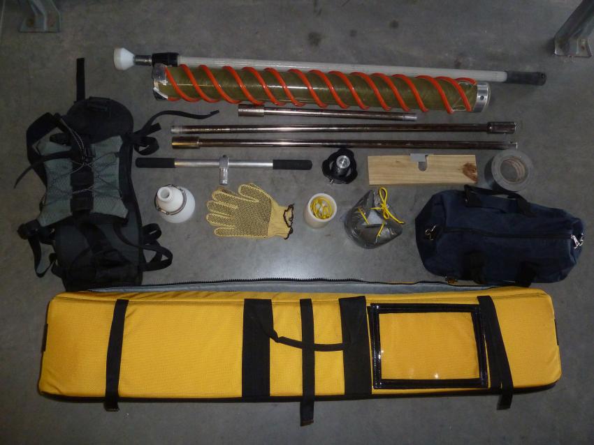IDDO hand auger kit contents