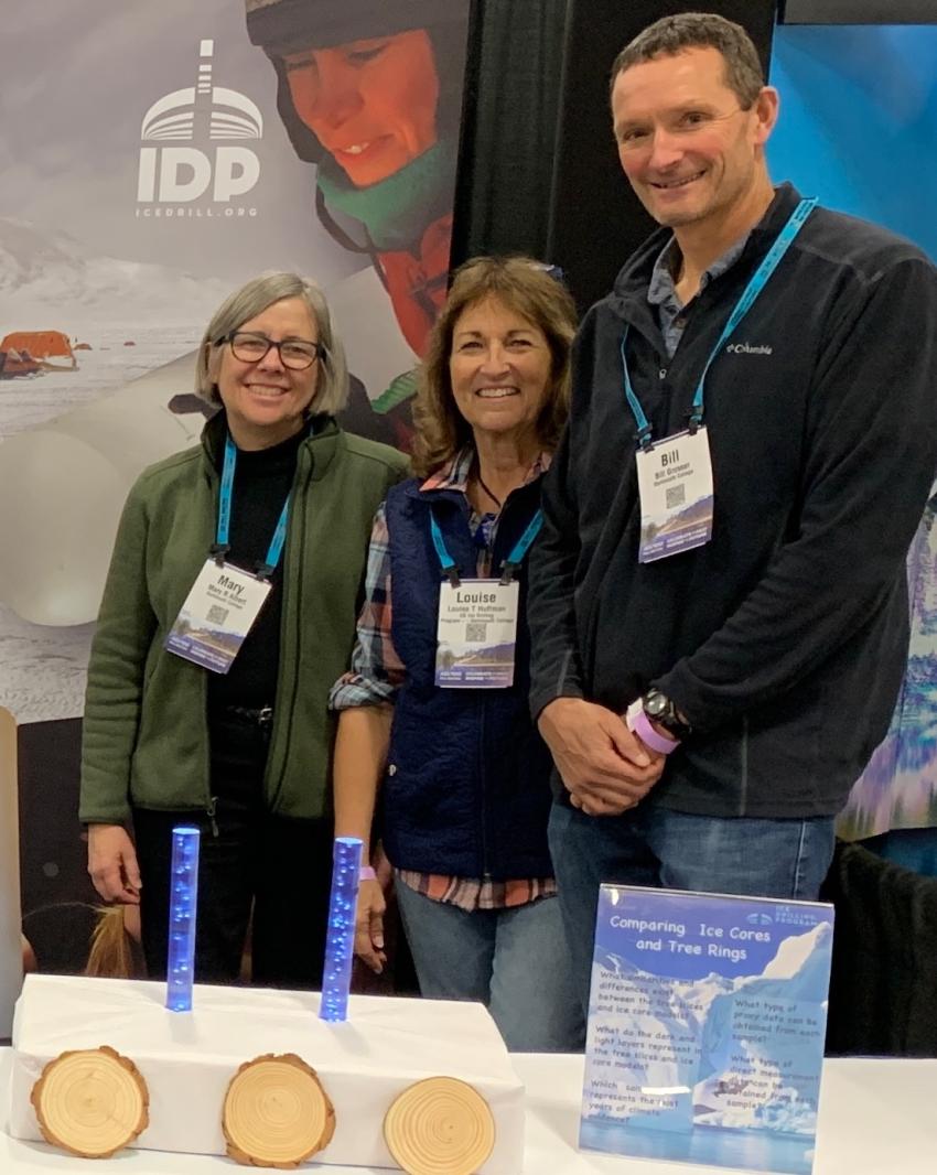 Mary Albert, Louise Huffman, and Bill Grosser at one of the AGU Fall Meetings.